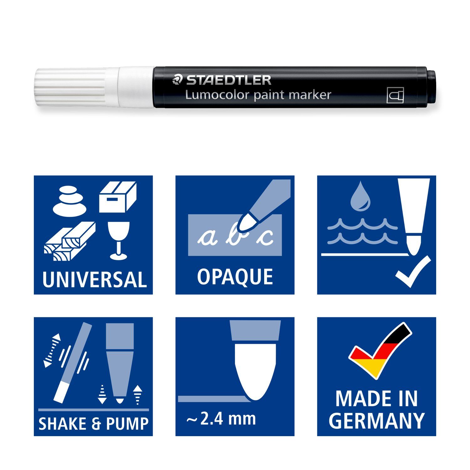 Staedtler Acrylmarker Lumocolor, 4 Stck sortiert Bild 4
