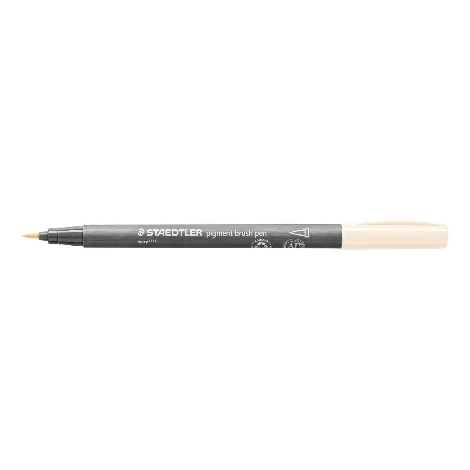 Staedtler Pigment Brush Pen, elfenbein
