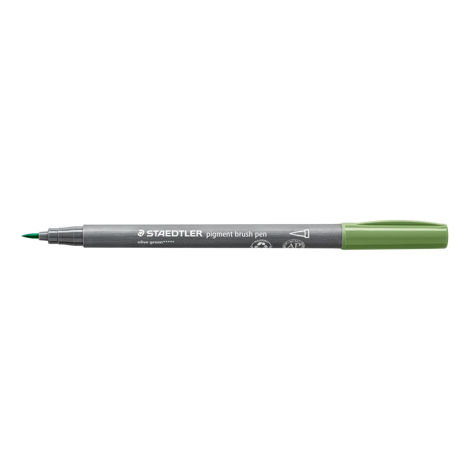 Staedtler Pigment Brush Pen, olivgrn