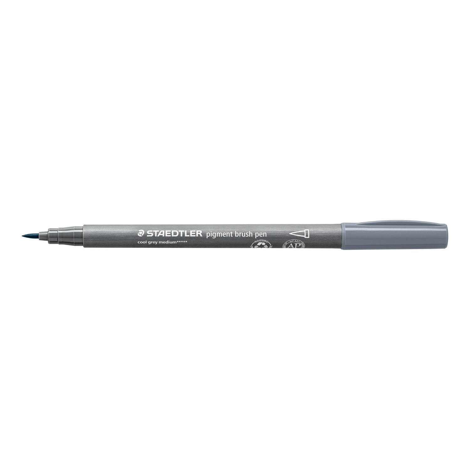 Staedtler Pigment Brush Pen, kaltgrau medium
