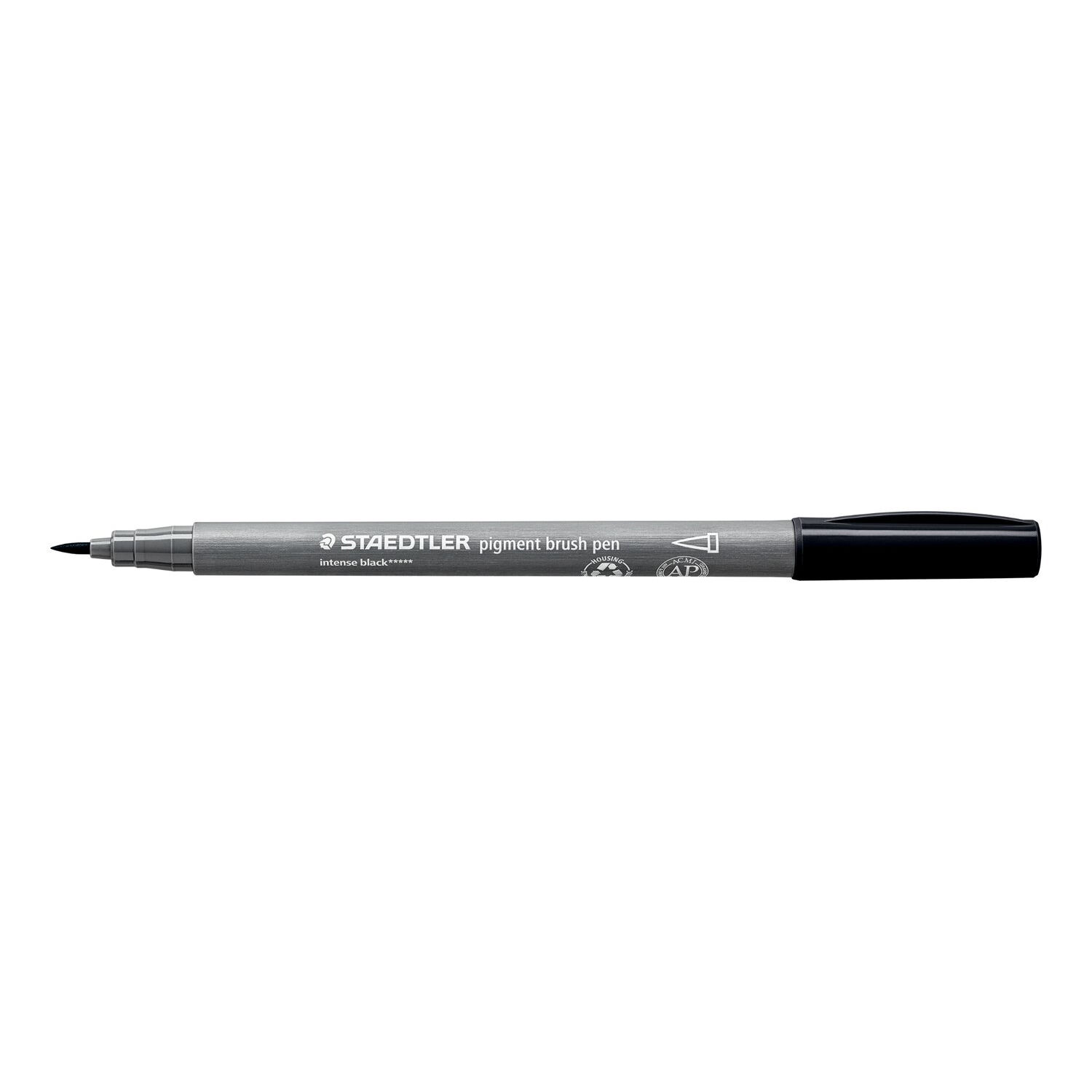 Staedtler Pigment Brush Pen, intensiv schwarz