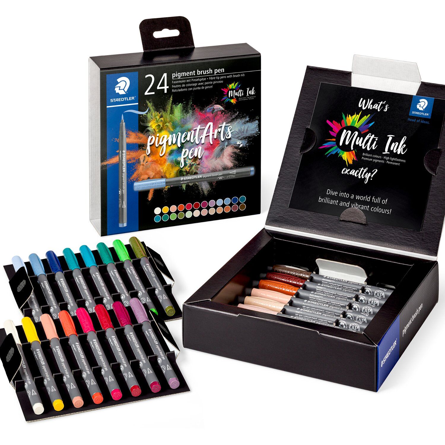 Staedtler Pigment Arts Brush Pen Set, 24 Farben Bild 2