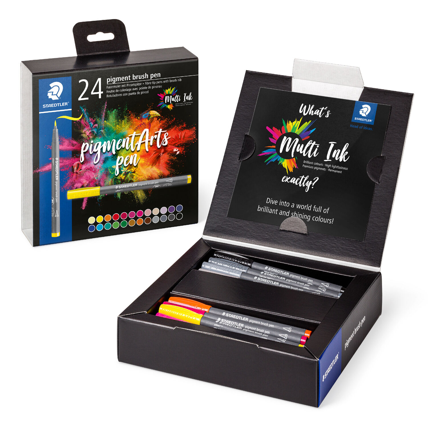 NEU Staedtler Pigment Brush Pen Set, 24 Stifte Bild 2