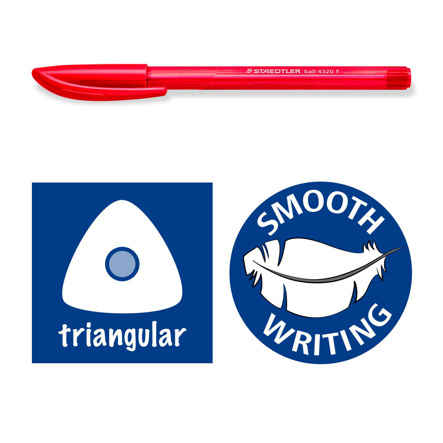 Staedtler Kugelschreiber ball 4320 F, 0,7mm, rot Bild 5