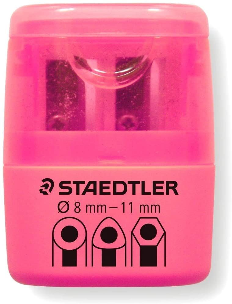 NEU 1 Doppelspitzdose 8mm und 11mm Durchmesser, Neon-Pink