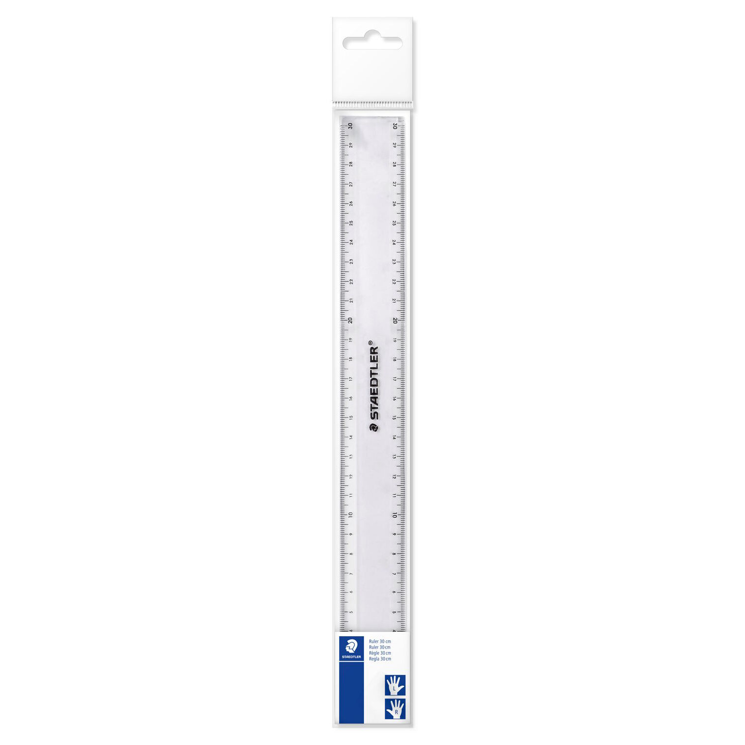 Staedtler Lineal 30cm Kunststoff transparent