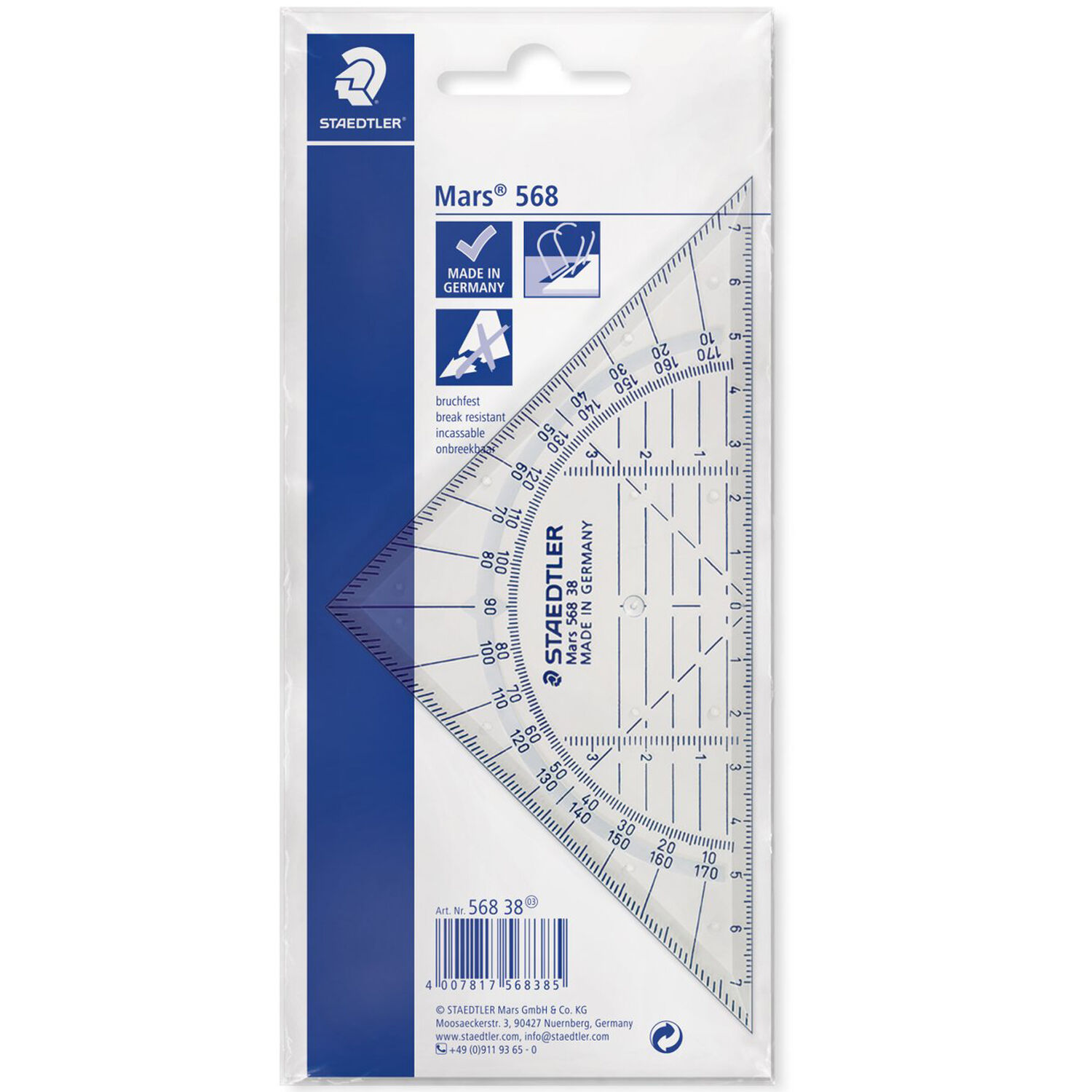Staedtler Geodreieck 16cm unzerbrechlich