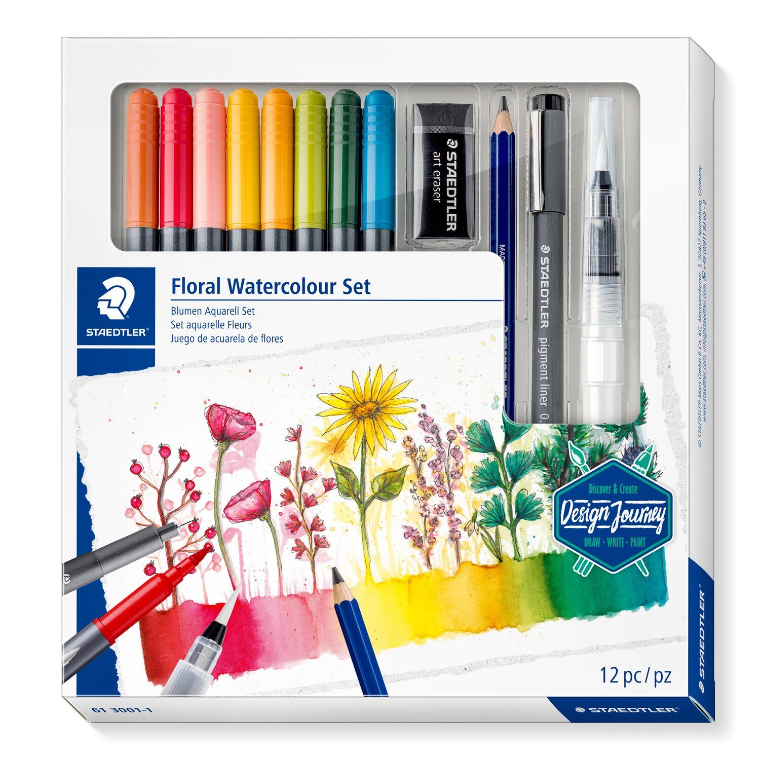 Staedtler Blumen Aquarell Set