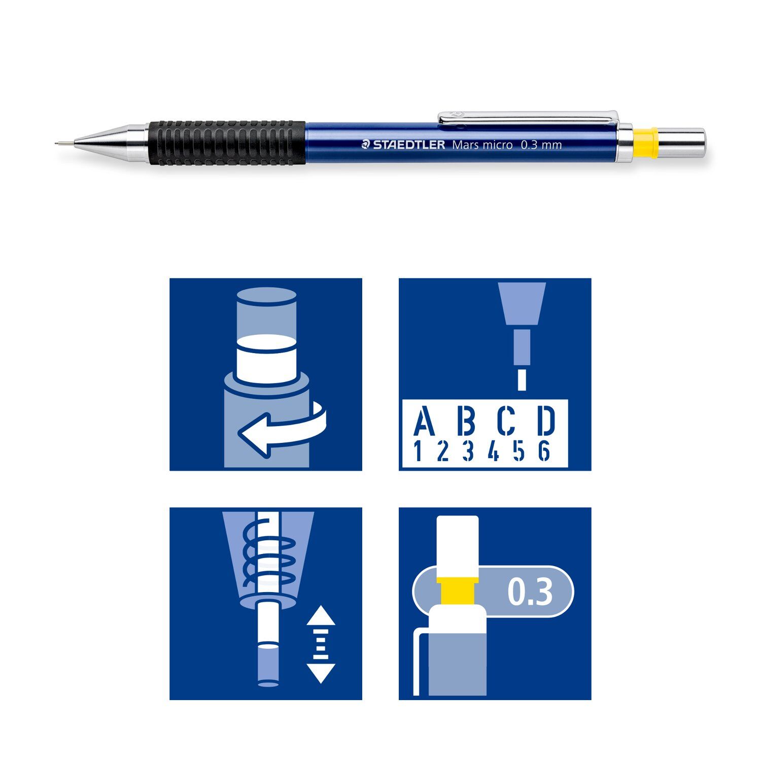 Staedtler Druckbleistift Mars micro B-Mine, 0,3mm Bild 4