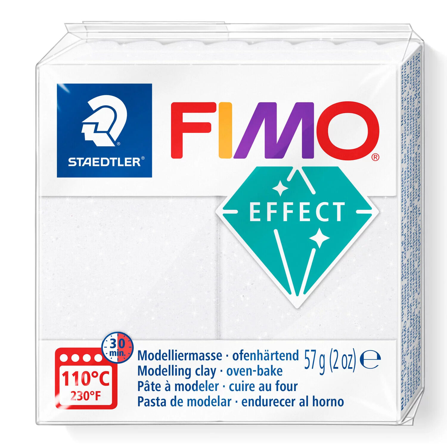 NEU Fimo Effect 57g, Galaxy-Weiß