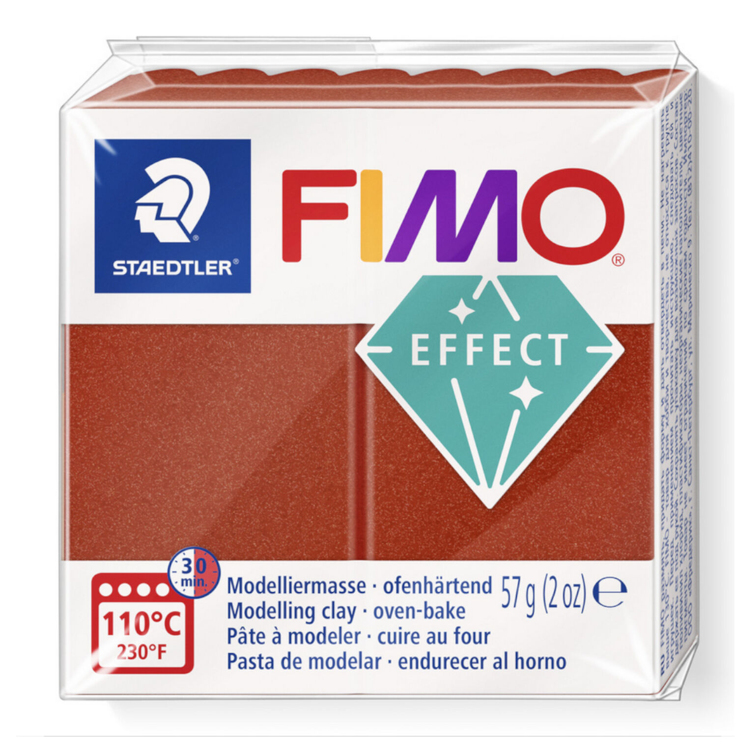 NEU Fimo Effect 57g, Kupfer-Metallic