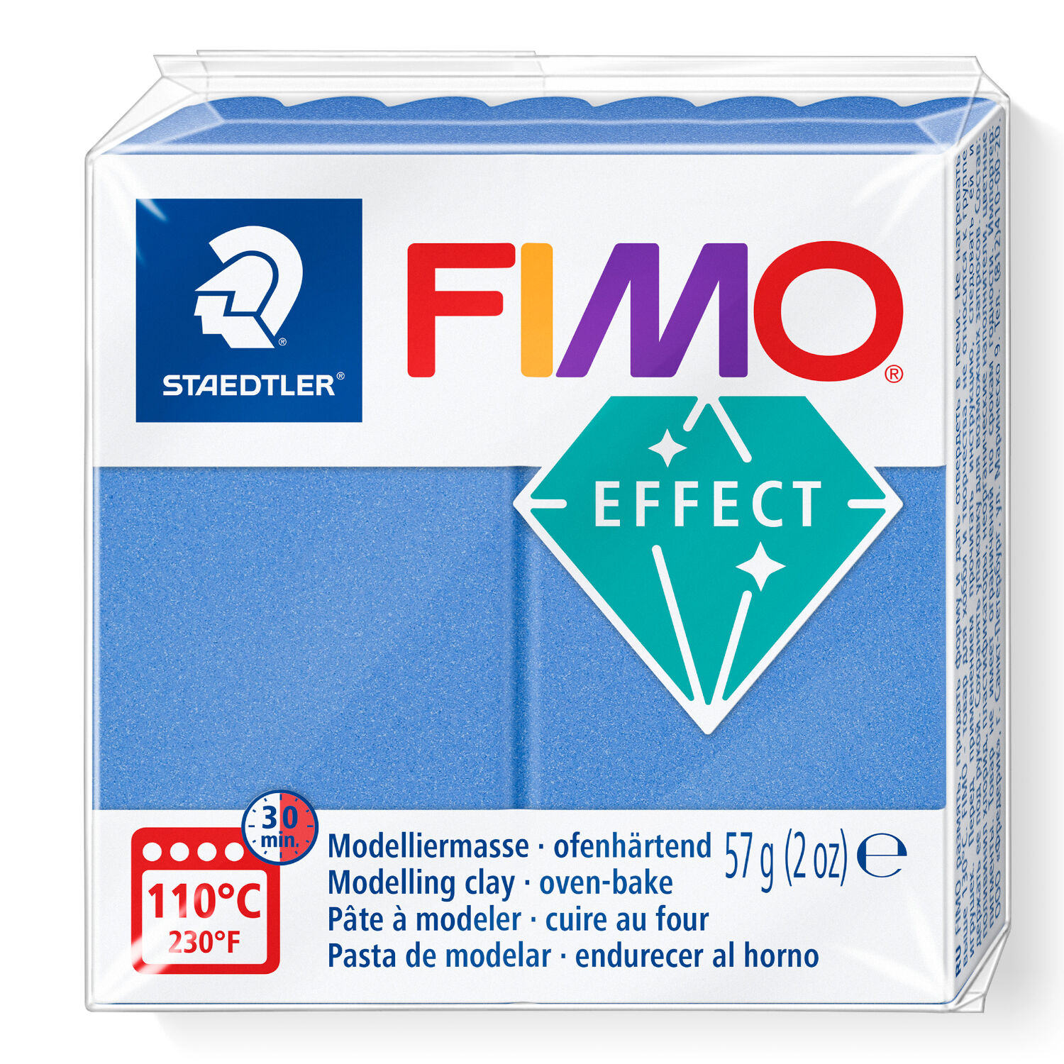 NEU Fimo Effect 57g, Metallic Blau