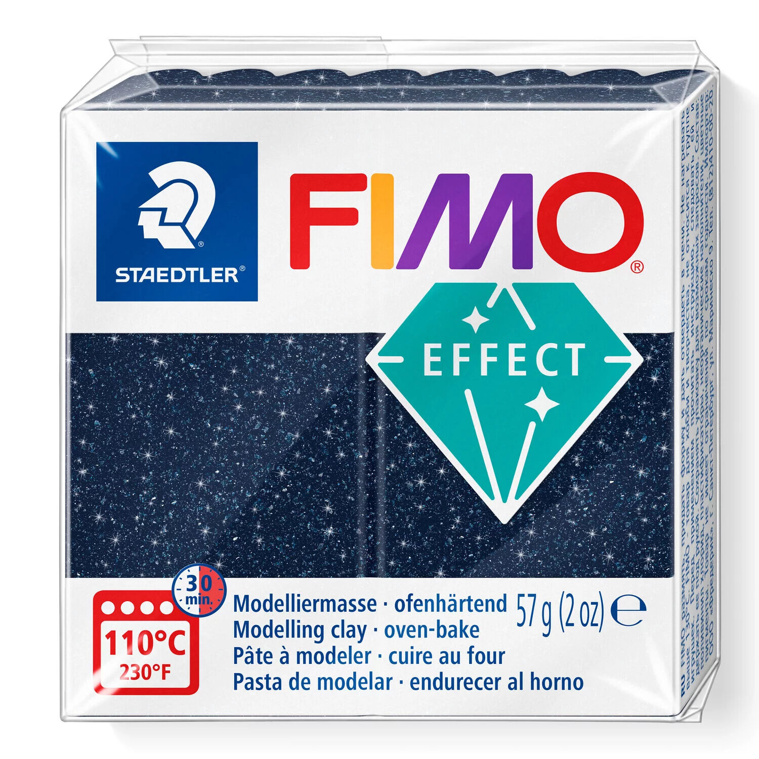 NEU Fimo Effect 57g, Galaxy-Blau