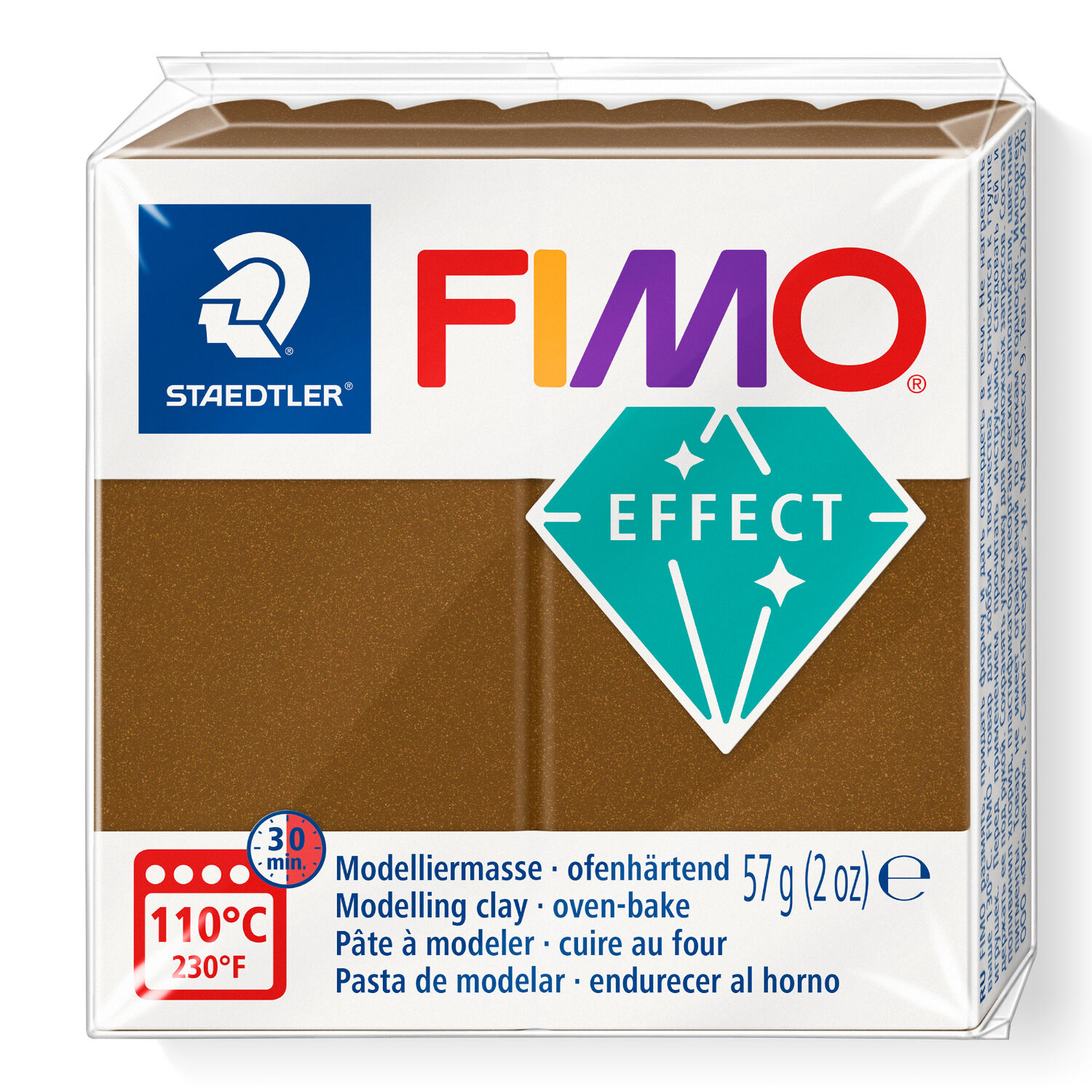 NEU Fimo Effect 57g, Antik Bronze-Metallic