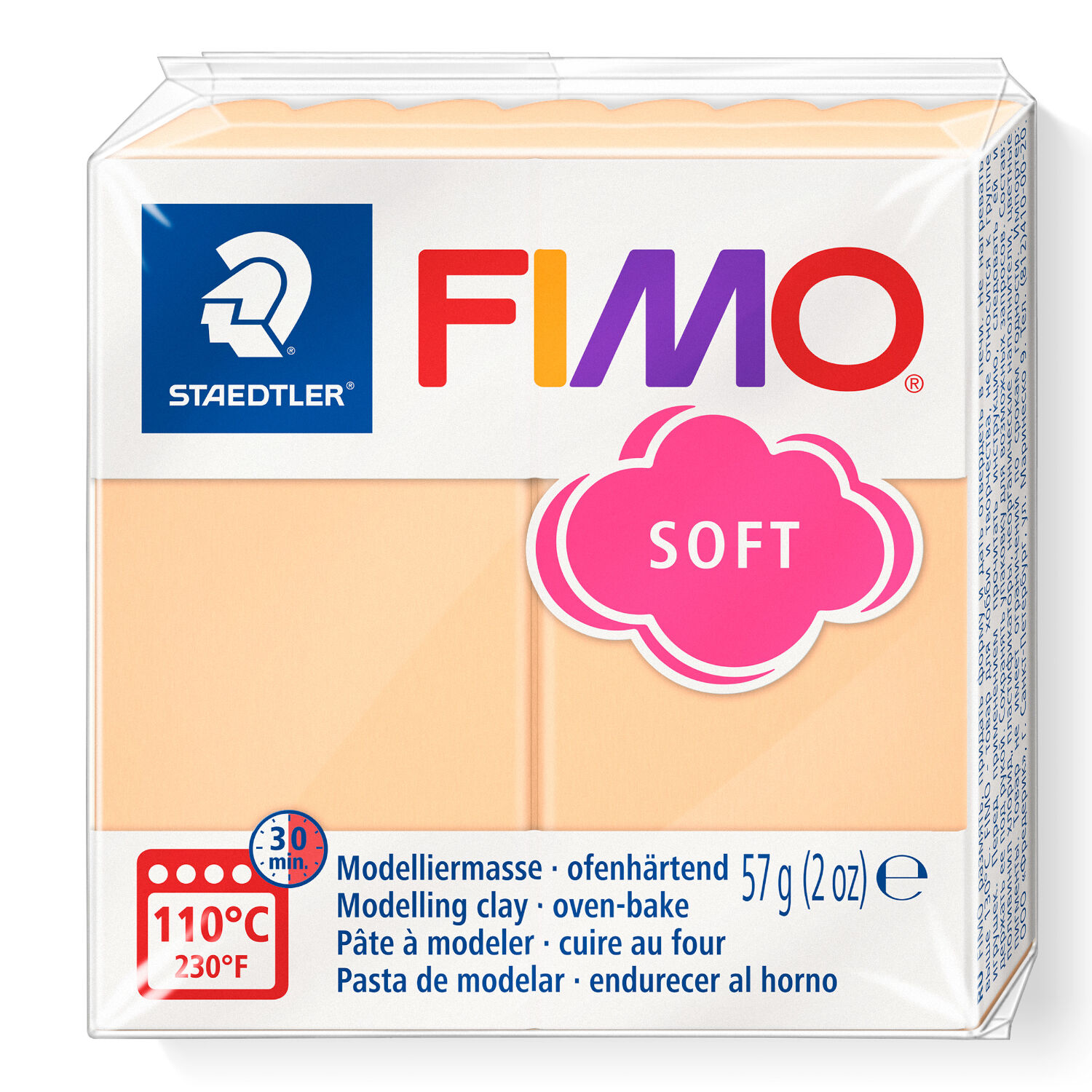 Fimo Soft Pastellfarbe, 57g, Pfirsich