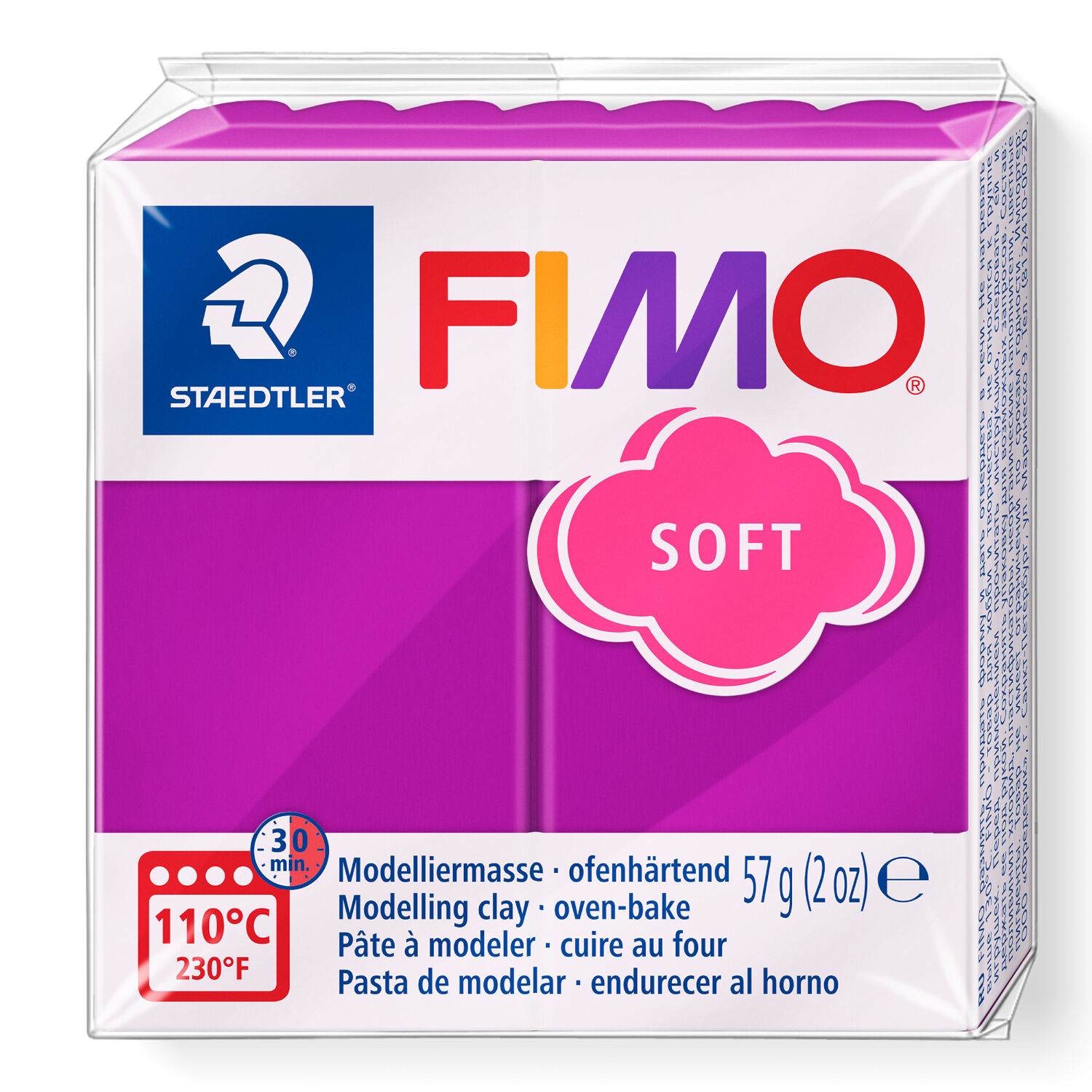 Fimo Soft Basisfarben 57g, Purpurviolett