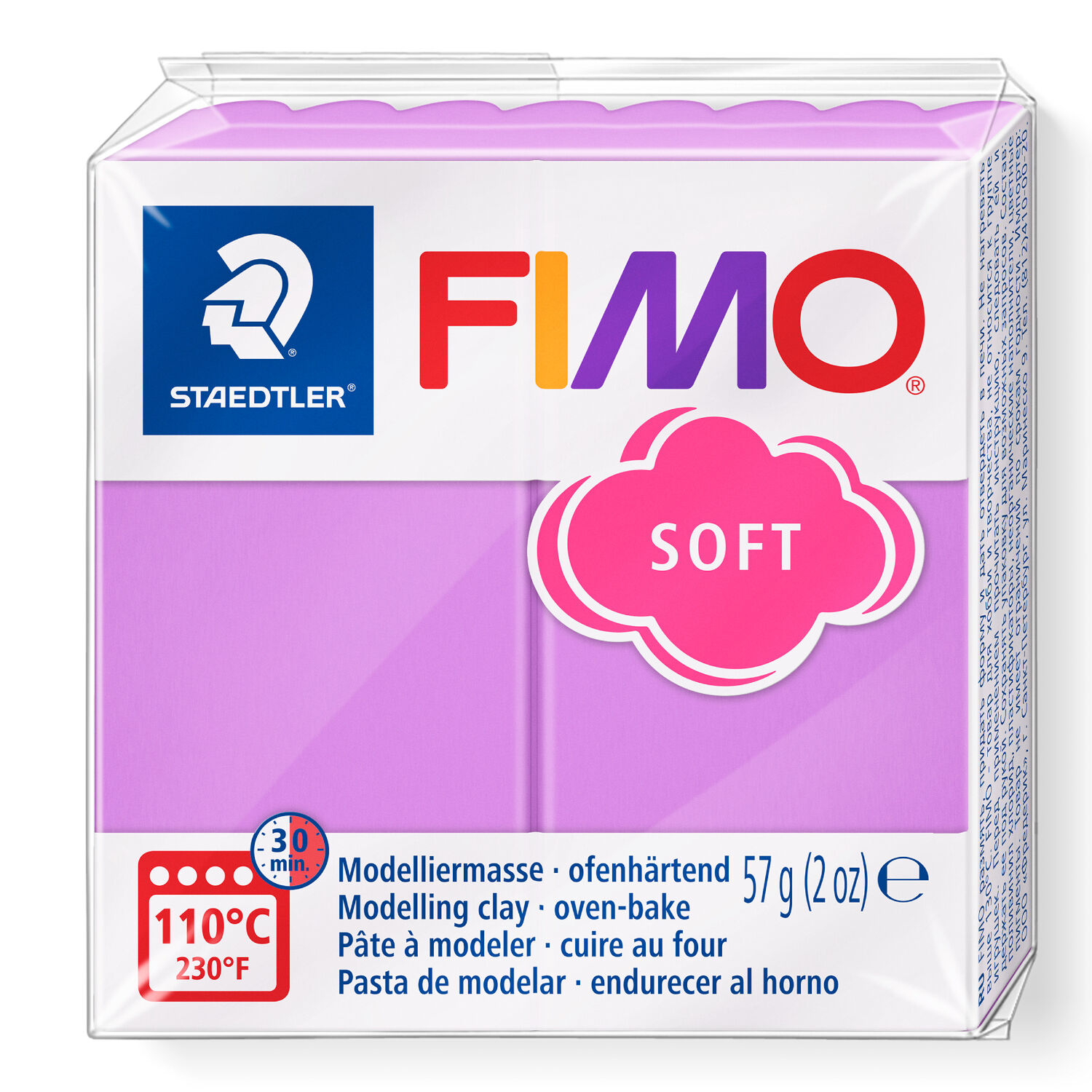 Fimo Soft Basisfarben 57g, Lavendel