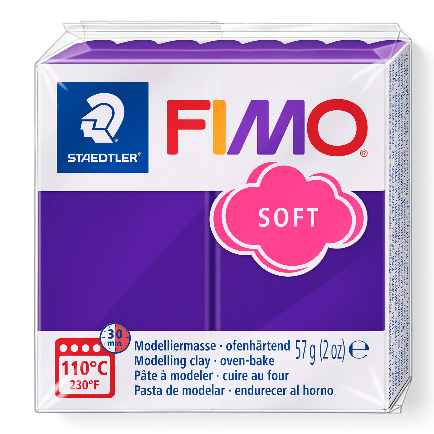 Fimo Soft Basisfarben 57g, Pflaume