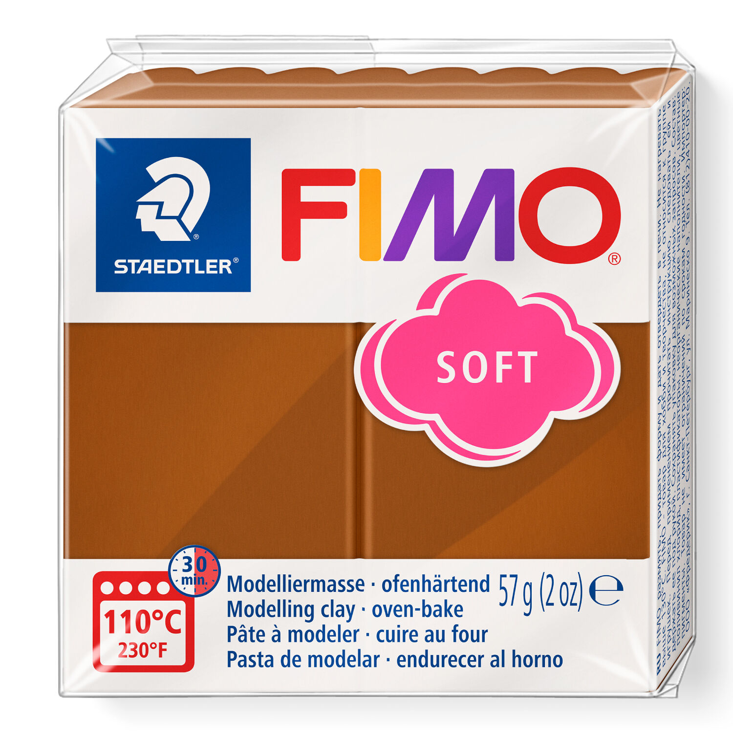Fimo Soft Basisfarben 57g, Caramel