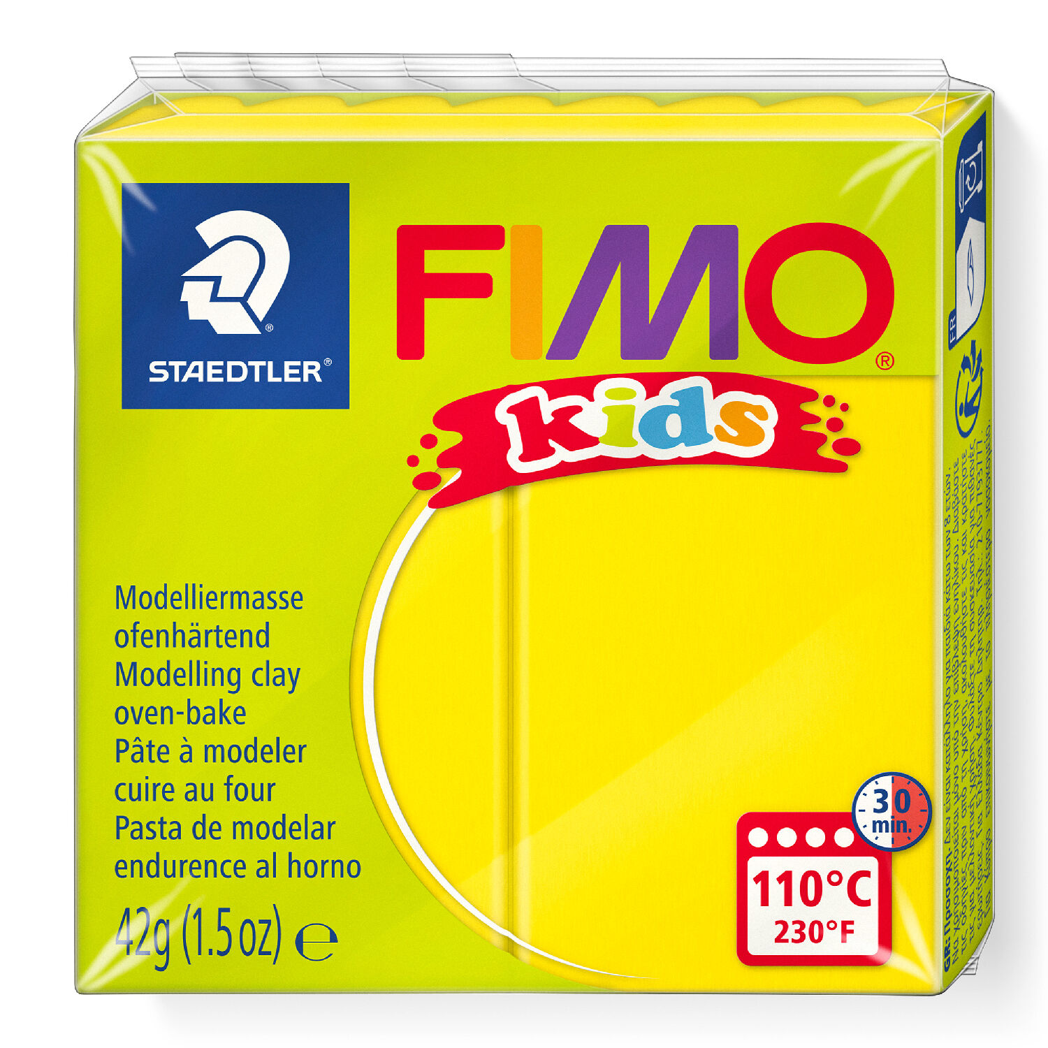 Fimo kids 42g, Gelb