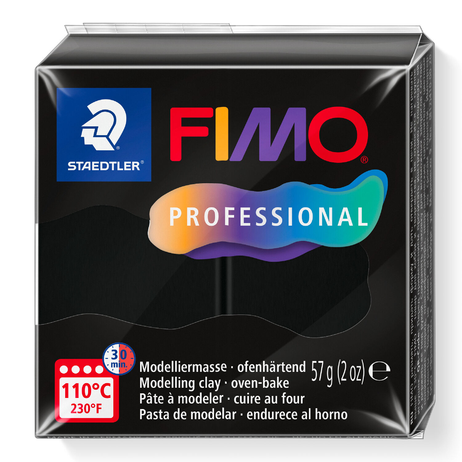 NEU Fimo Professional 57g, Schwarz