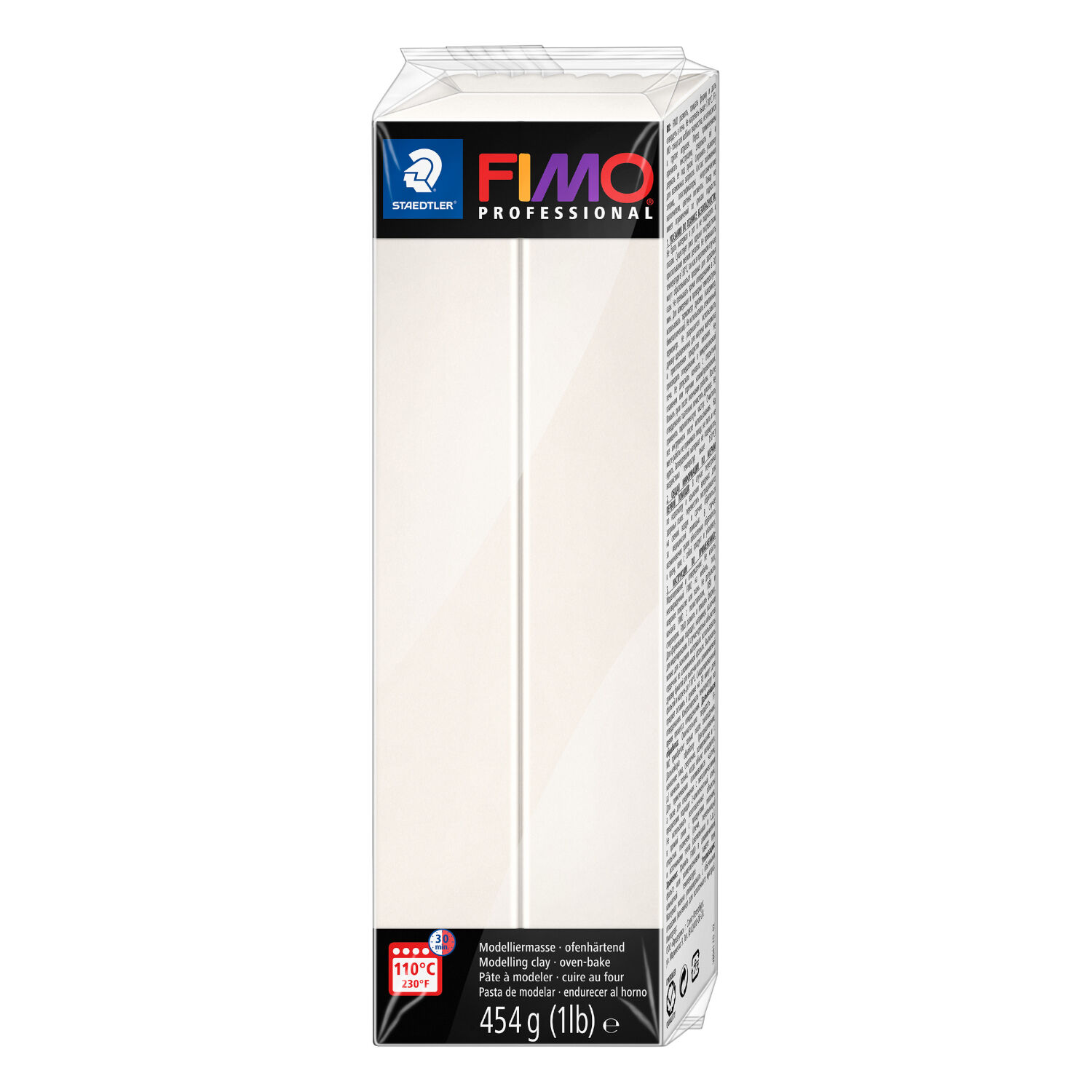 Fimo Professional Groblock, 454g, Porzellan