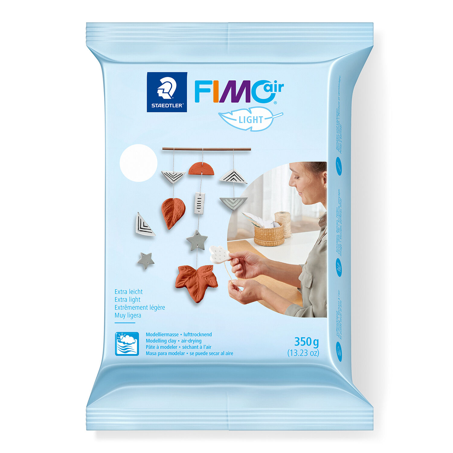 NEU FimoAir Light lufttrocknende Modelliermasse, 350g, wei