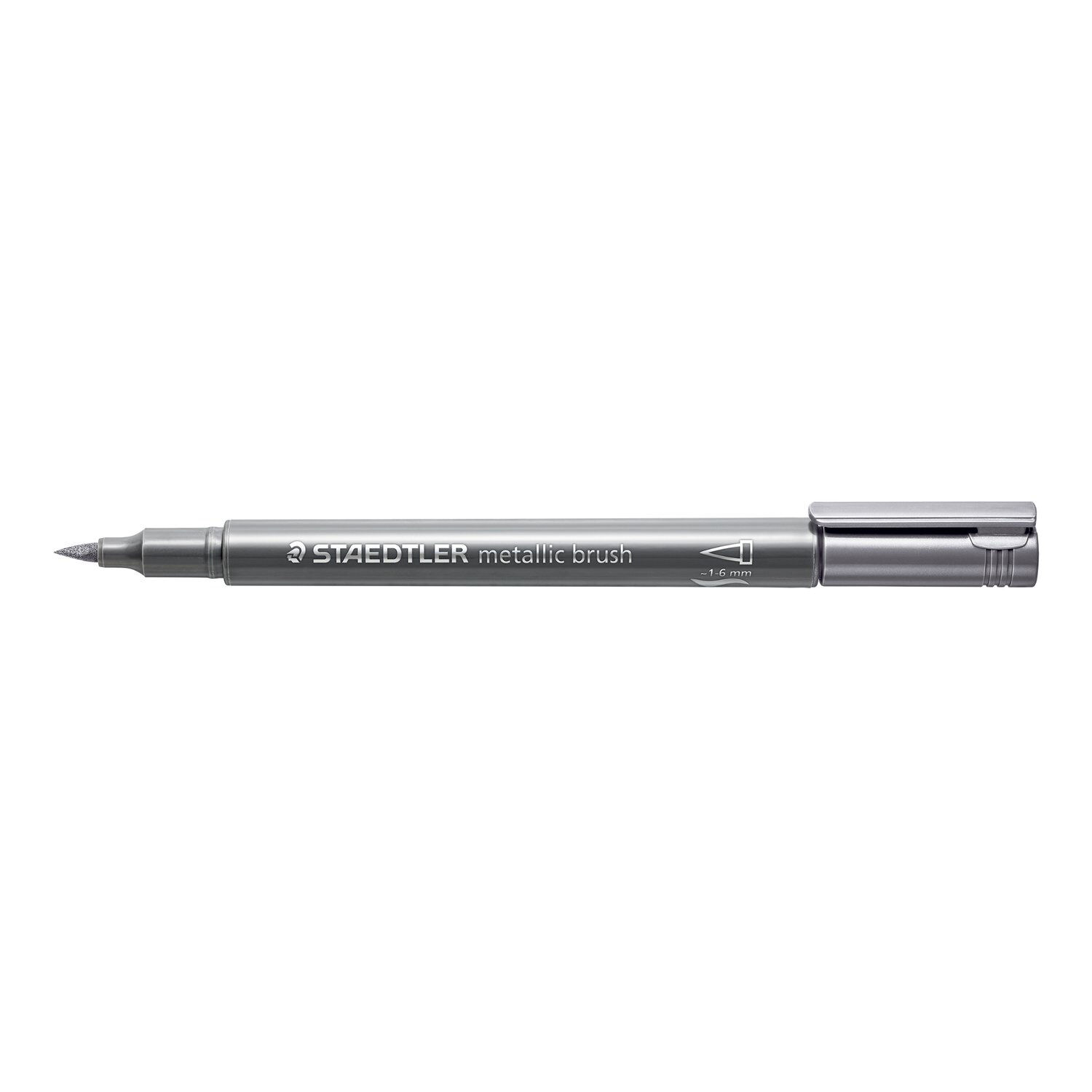 Staedtler Marker Metallic Brush Pen, Silber
