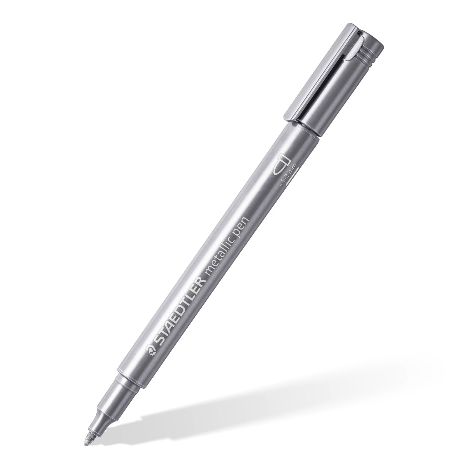 NEU Metallic Marker / Fasermaler Metallic Silber, 1 Stck