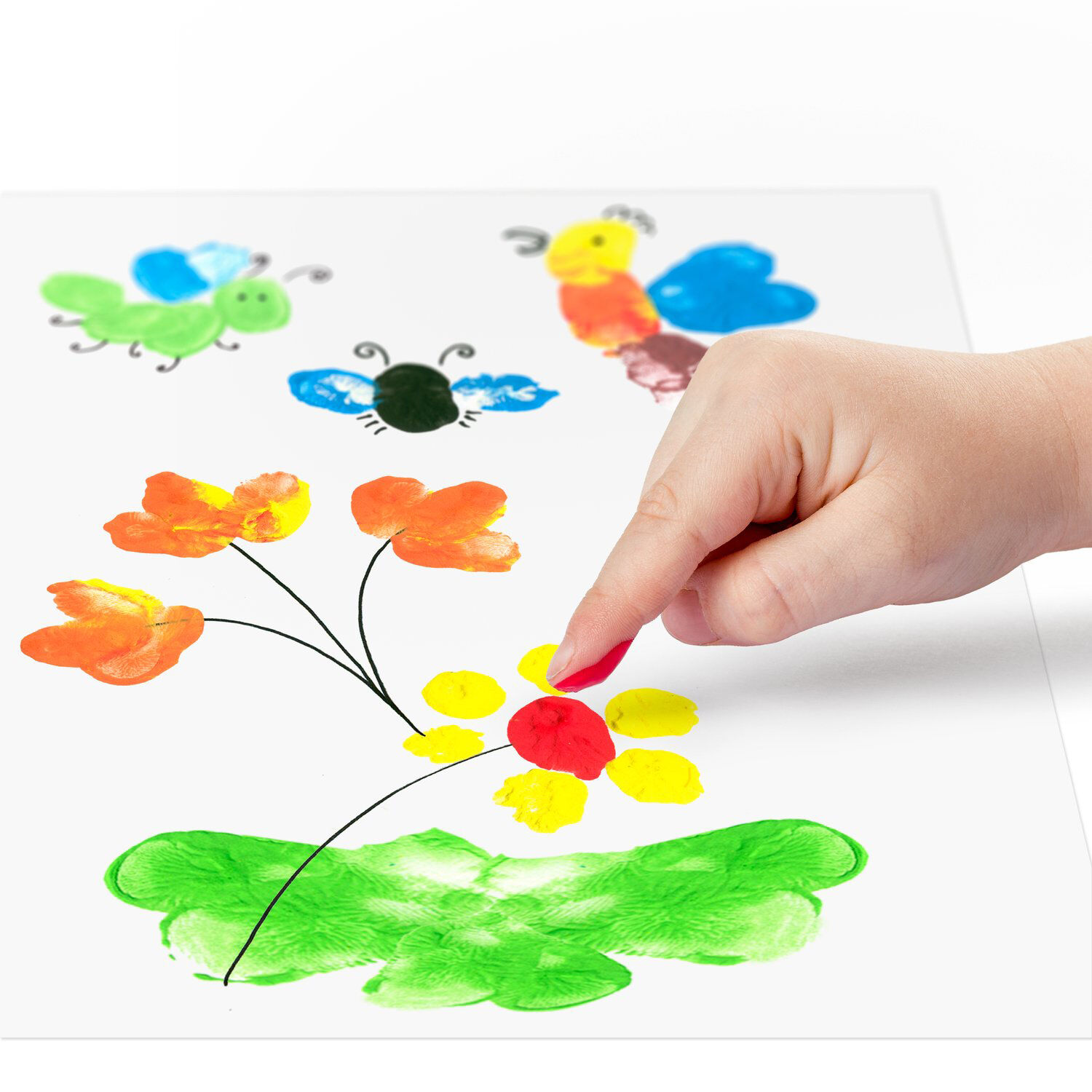 Staedtler Fingermalfarbe Noris junior, 4 Farben sortiert Bild 2