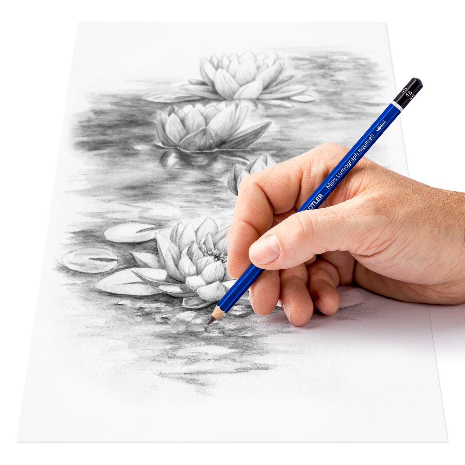 Staedtler Zeichenbleistift, Mars Lumograph Aquarell 100A, 1 Stck, Hrtegrad: 4B Bild 3