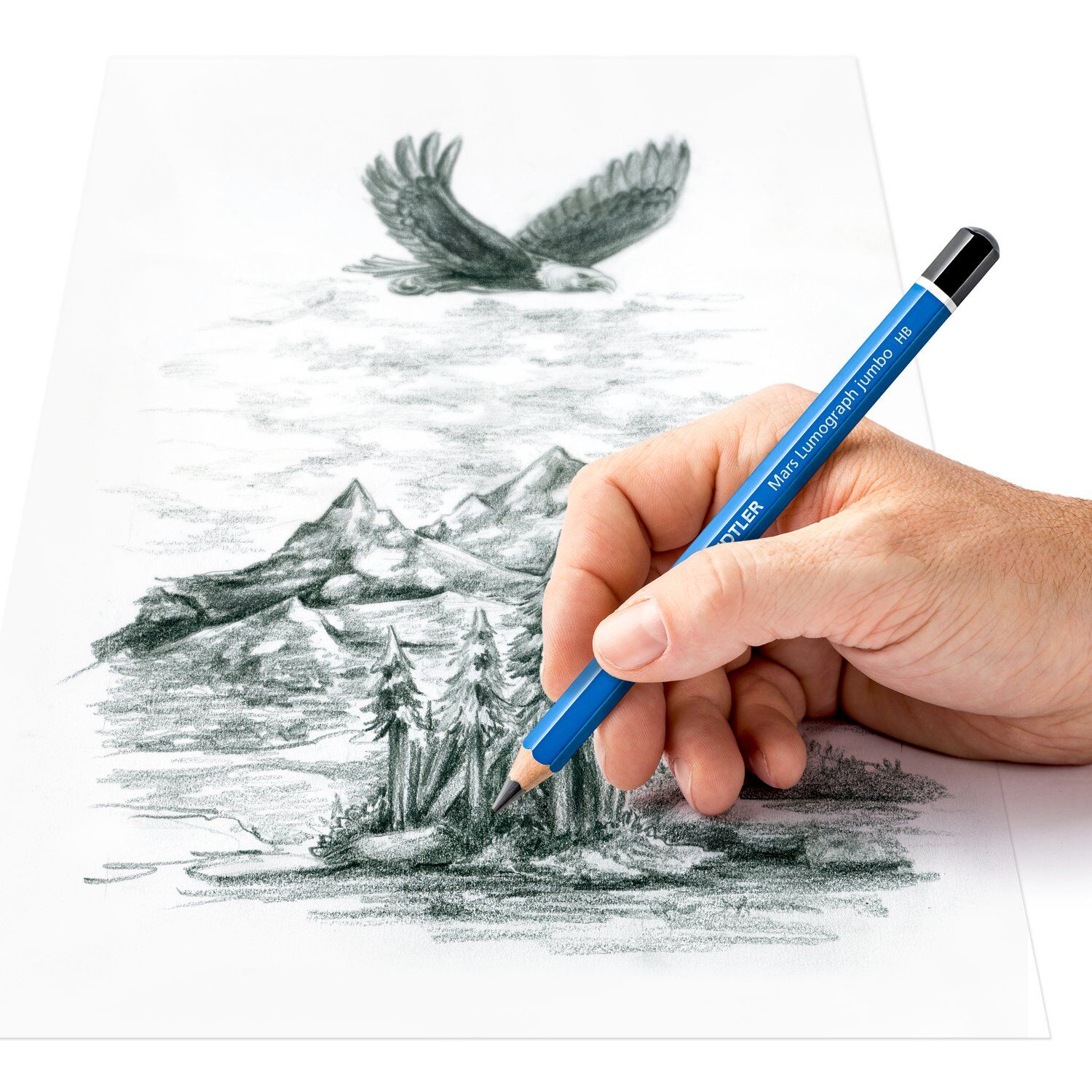 Staedtler Jumbo Bleistift, Mars Lumograph Mine: 5,3 mm, 1 Stck, Hrtegrad: HB Bild 3