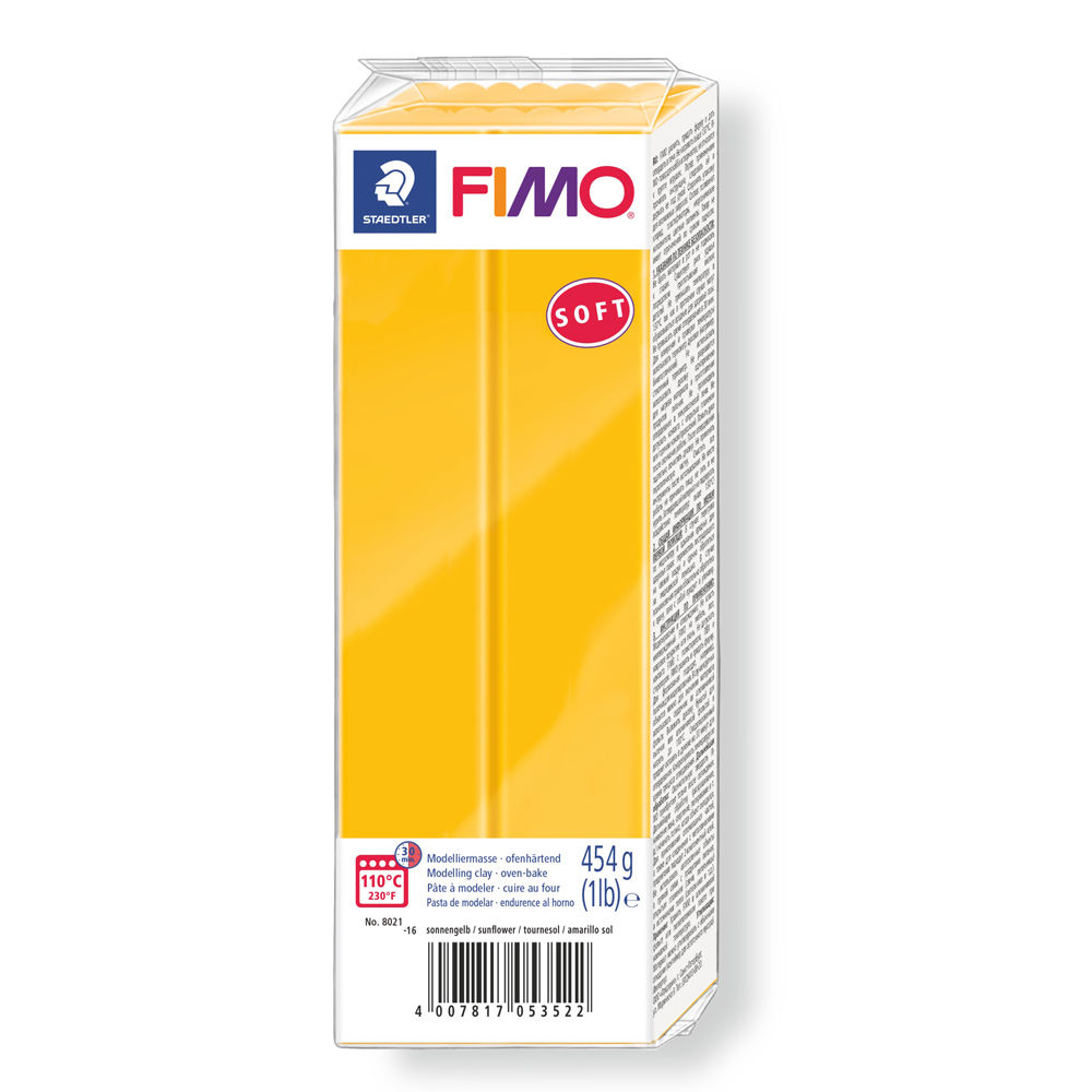 Fimo Soft Groblock, 454g, Sonnengelb