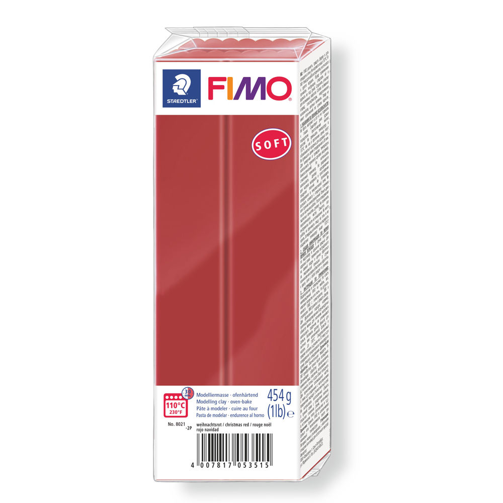 Fimo Soft Groblock, 454g, Rot