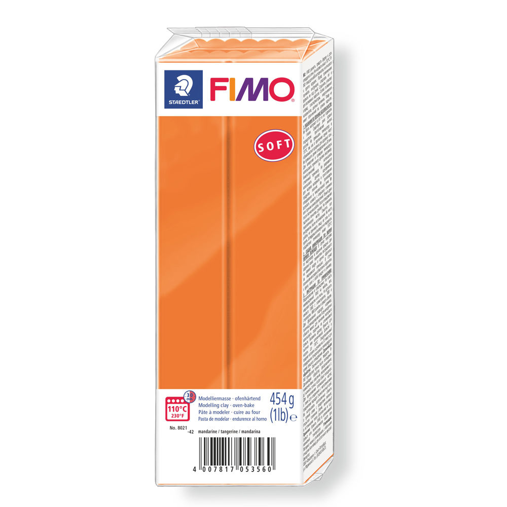 Fimo Soft Groblock, 454g, Mandarine