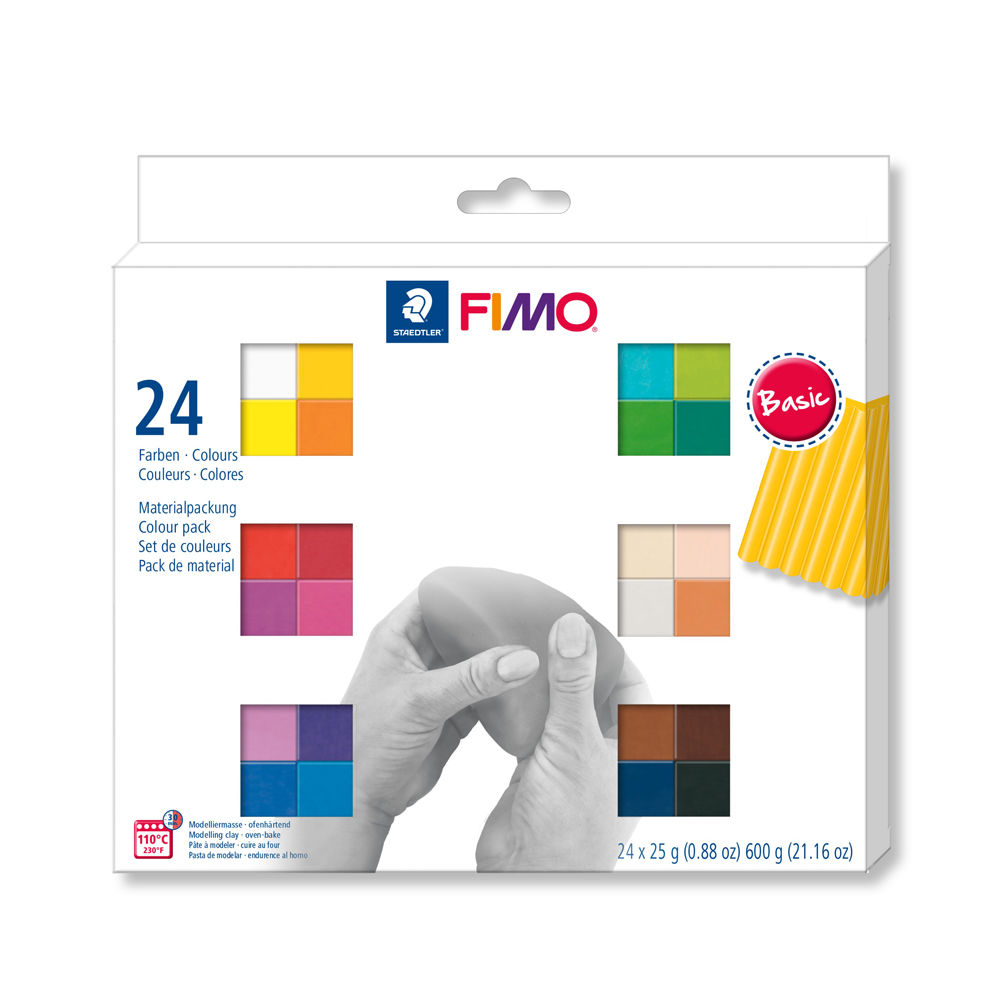 Staedtler Fimo Soft Set Basic 24 Halbblöcke