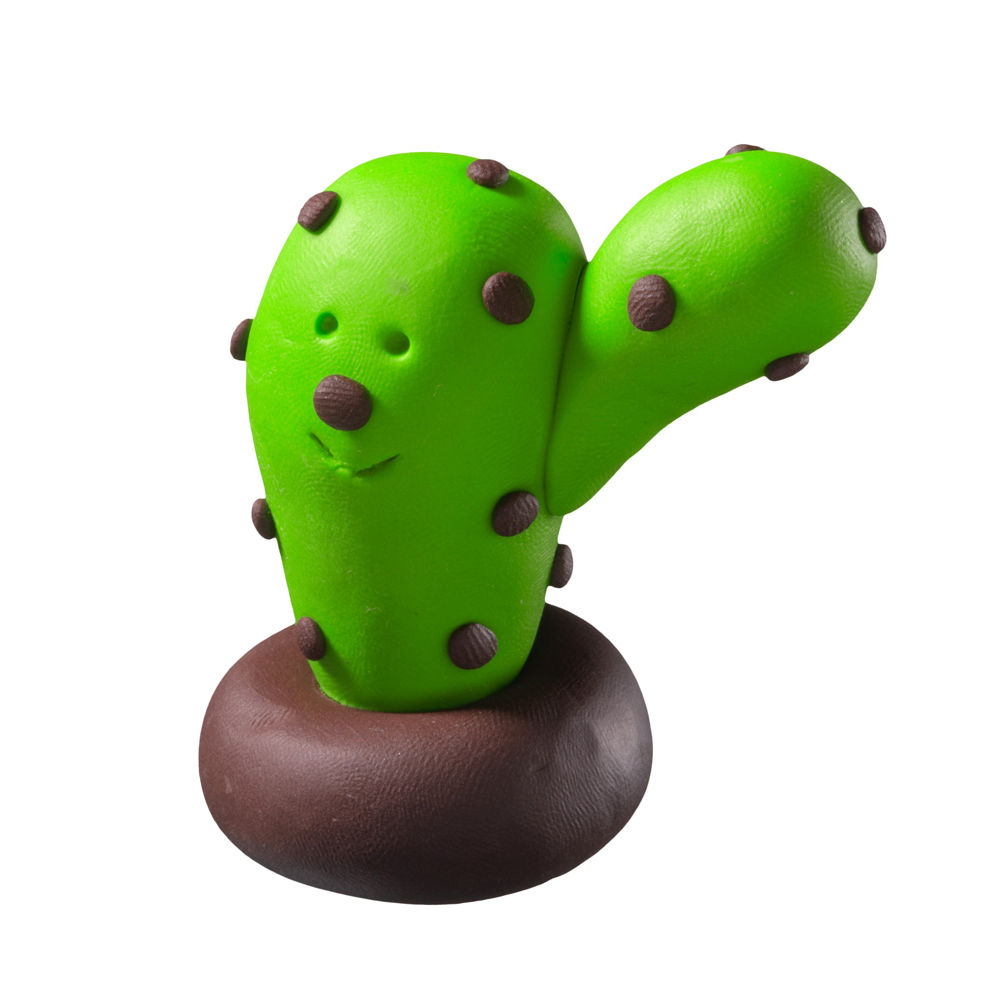 Fimo Kids Funny Kits Motiv Kaktus, 2 Blöcke Bild 3