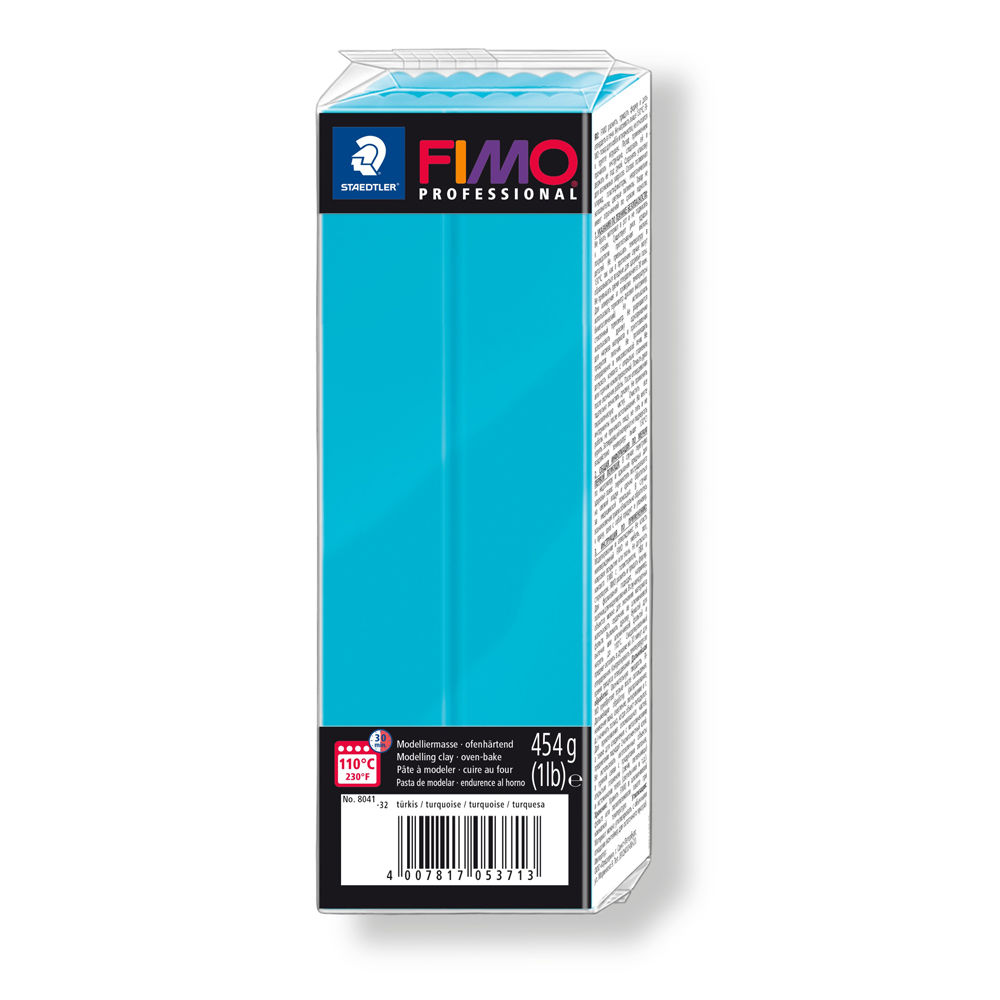 Fimo Professional Groblock, 454g, Trkis