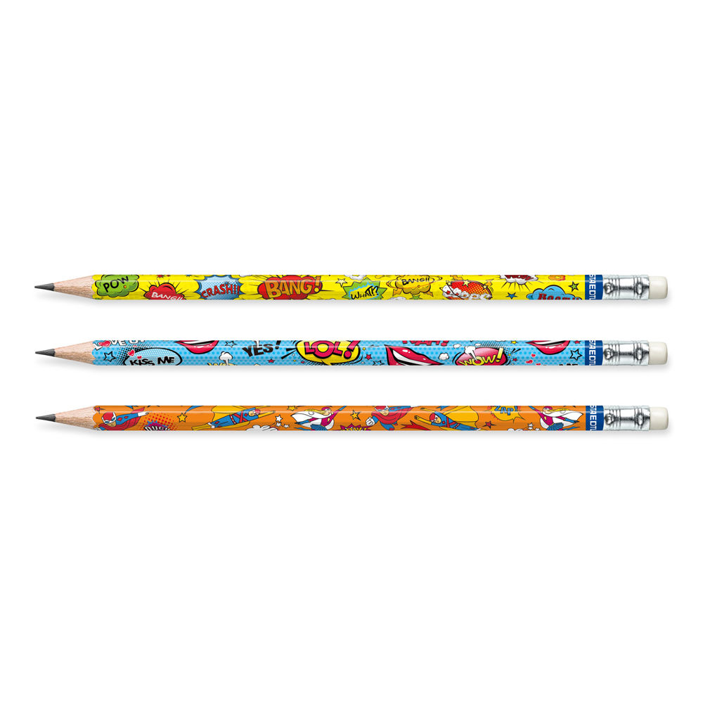 Staedtler 6er Bleistiftset Comic mit Radiertip Bild 2