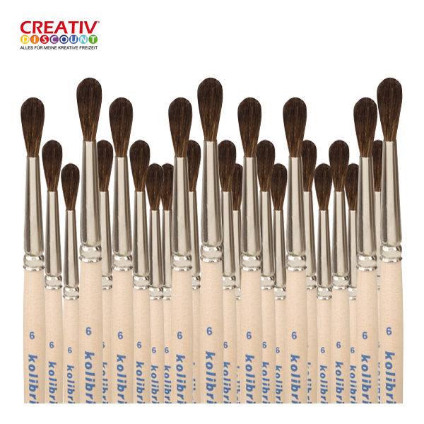 grosses haar pinsel set 12 stuck grosse 6