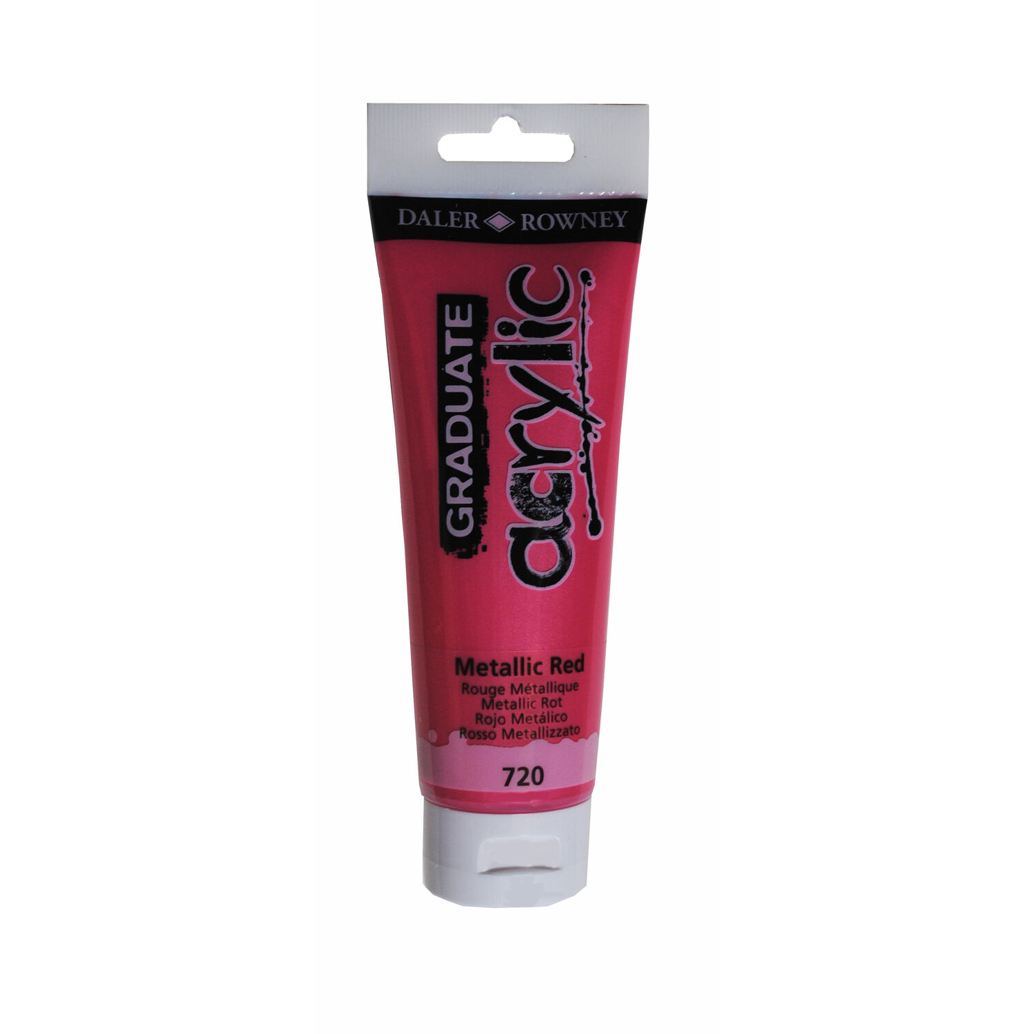 NEU GRADUATE Acrylfarbe 120 ml, Metallic Rot
