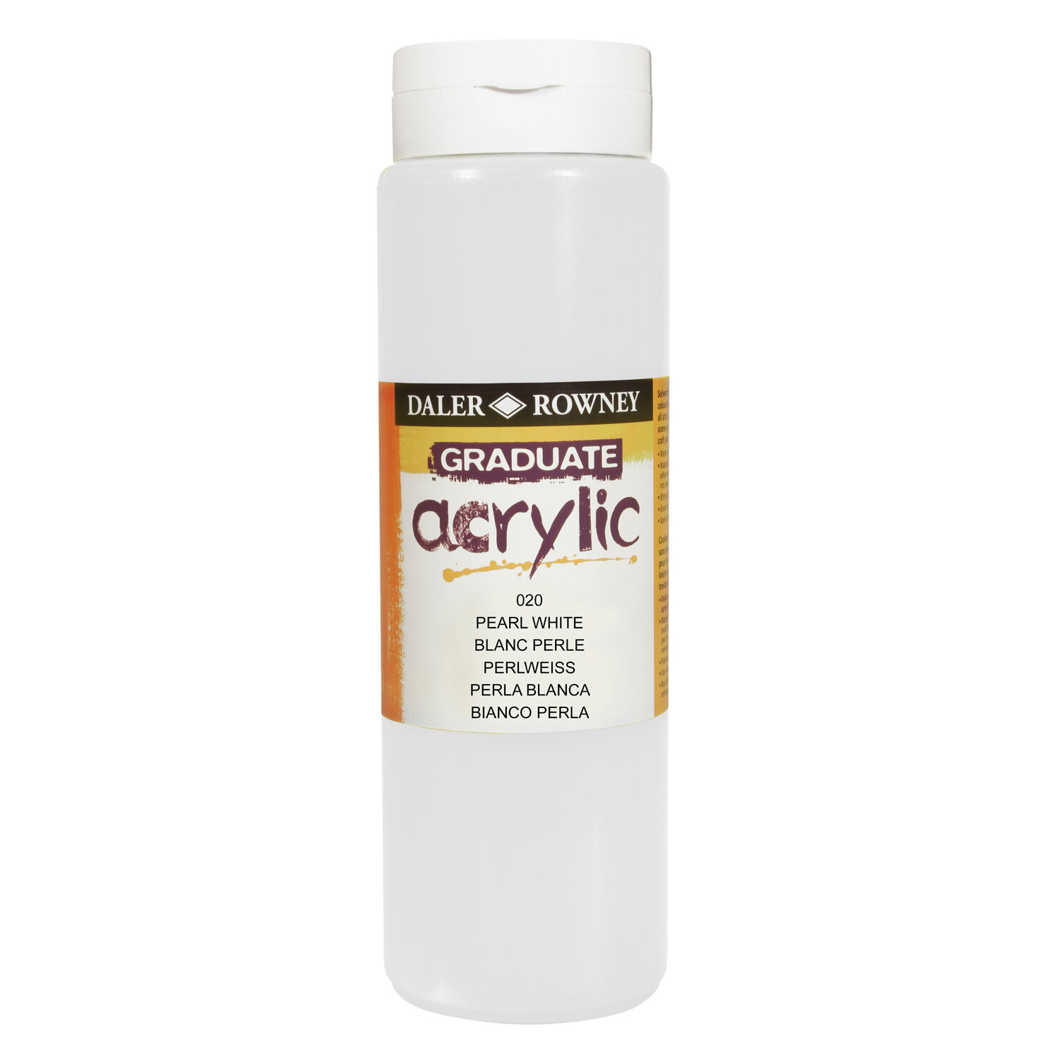 NEU GRADUATE Acrylfarbe 500 ml, Perlwei