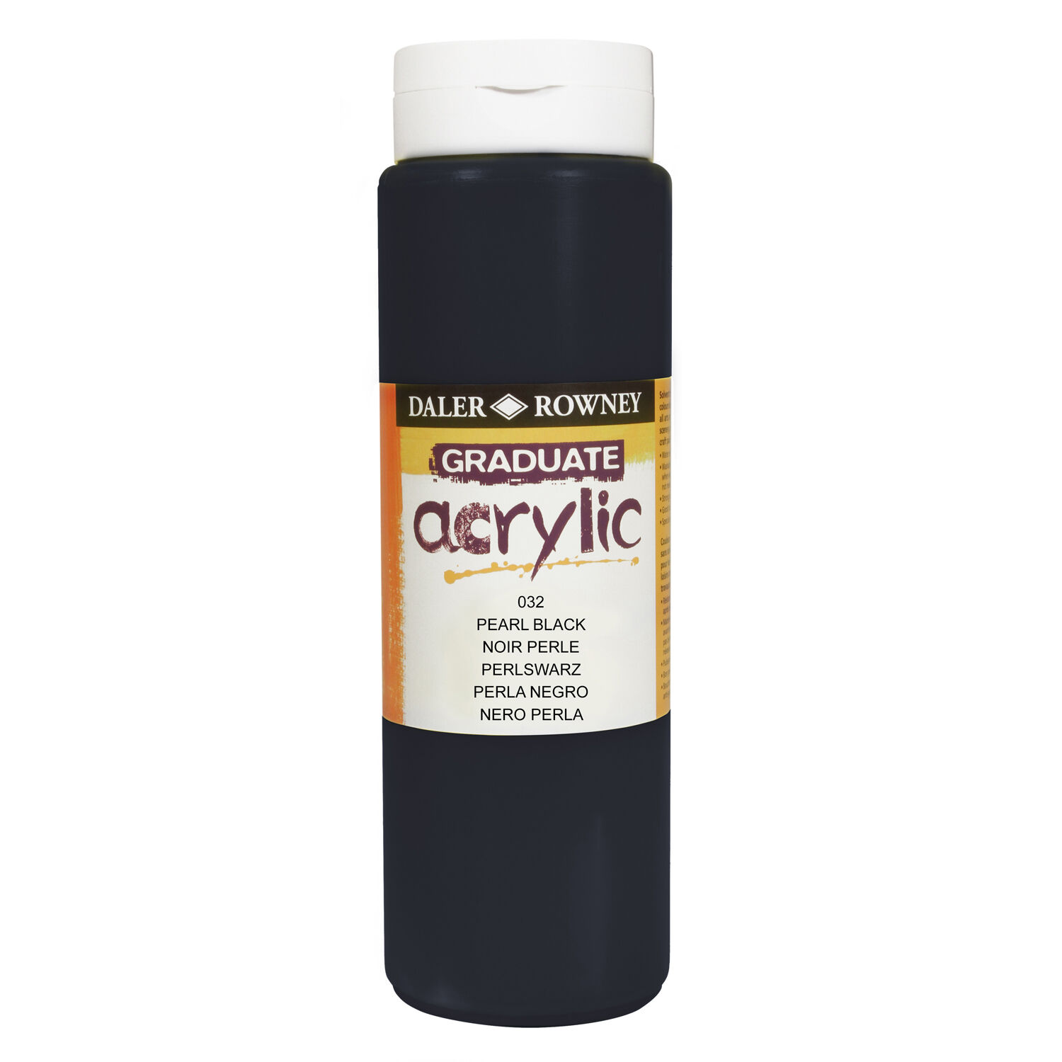 NEU GRADUATE Acrylfarbe 500 ml, Perlschwarz