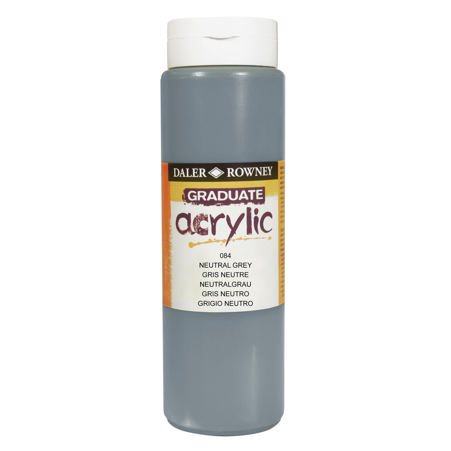 NEU GRADUATE Acrylfarbe 500 ml, Neutralgrau