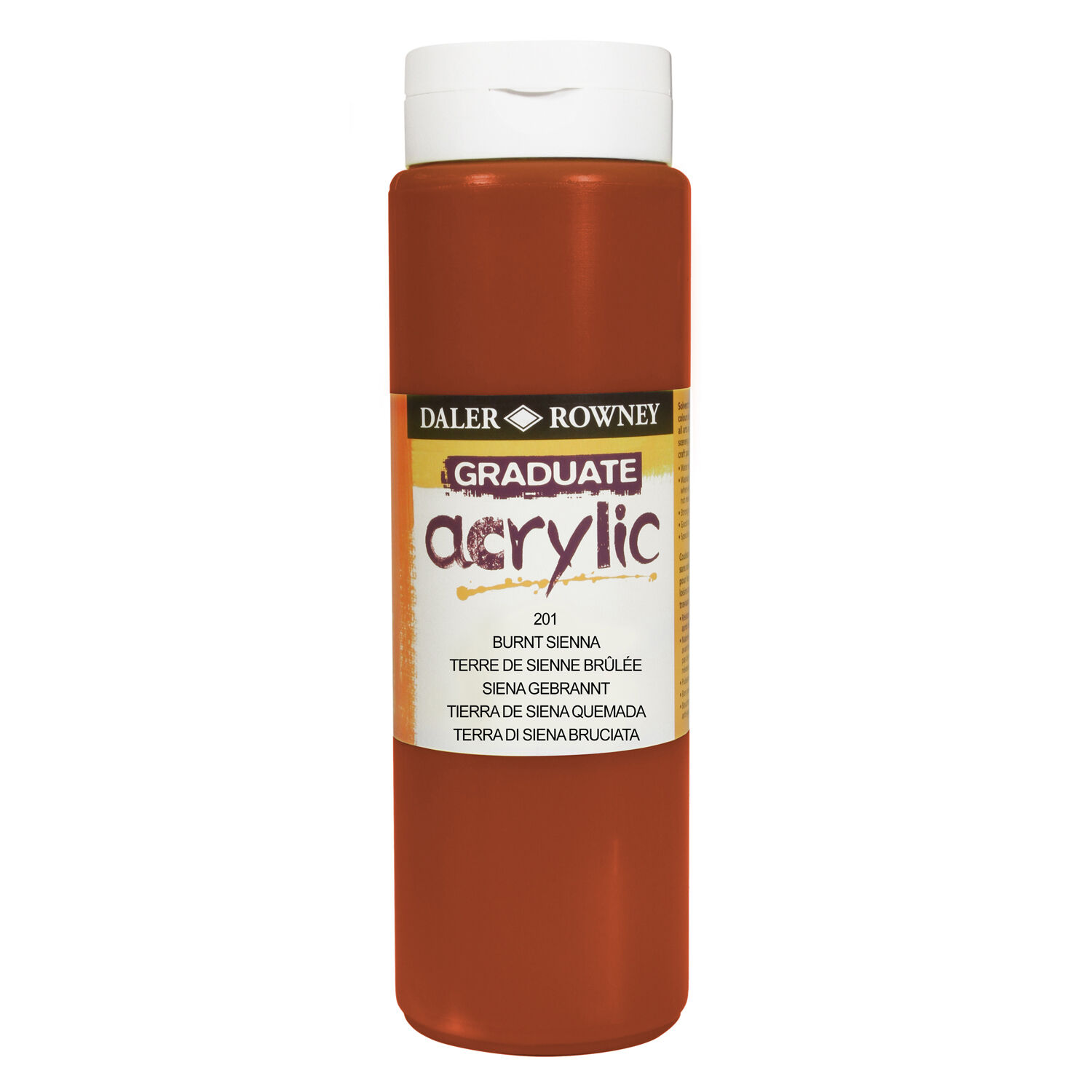 NEU GRADUATE Acrylfarbe 500 ml, Siena Gebrannt