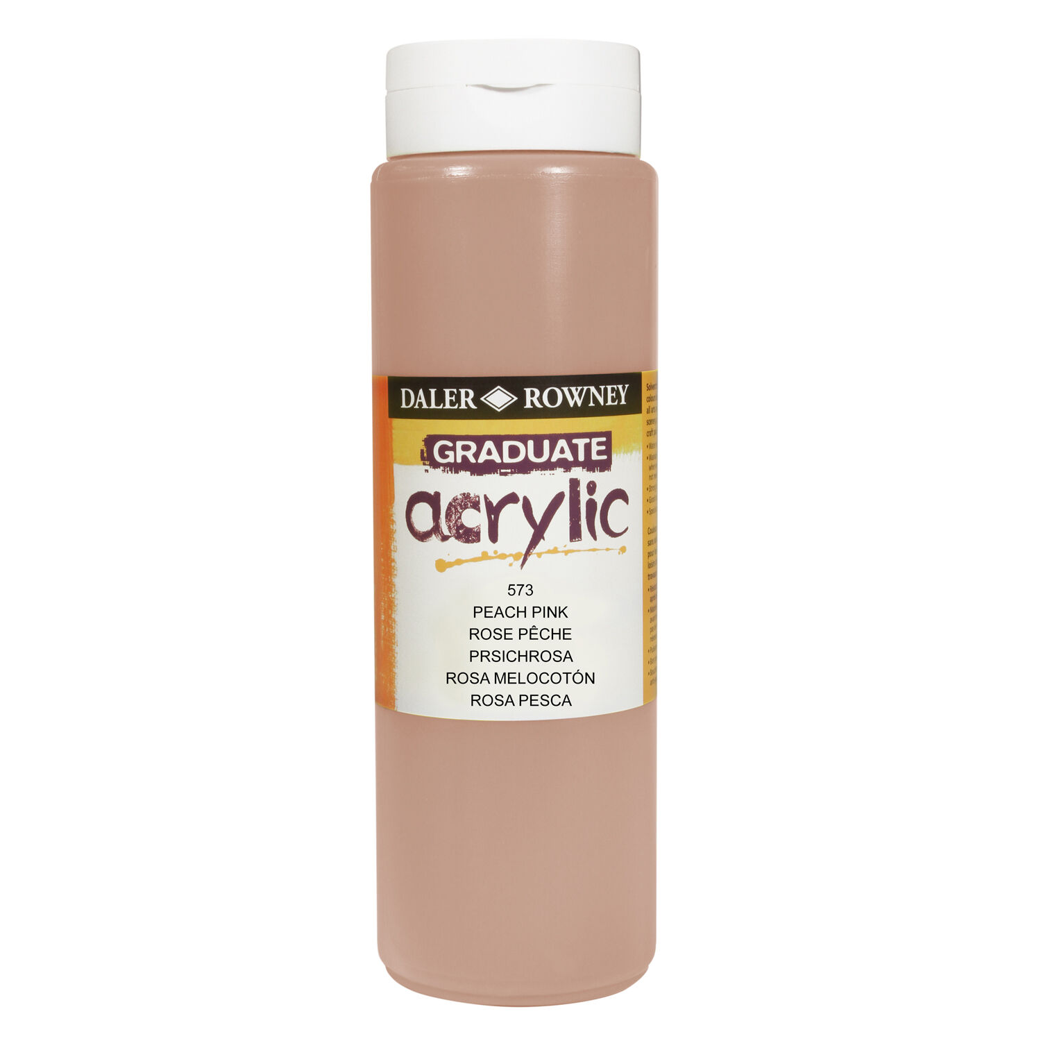 NEU GRADUATE Acrylfarbe 500 ml, Portrait Rosa / Pfirsich Rosa