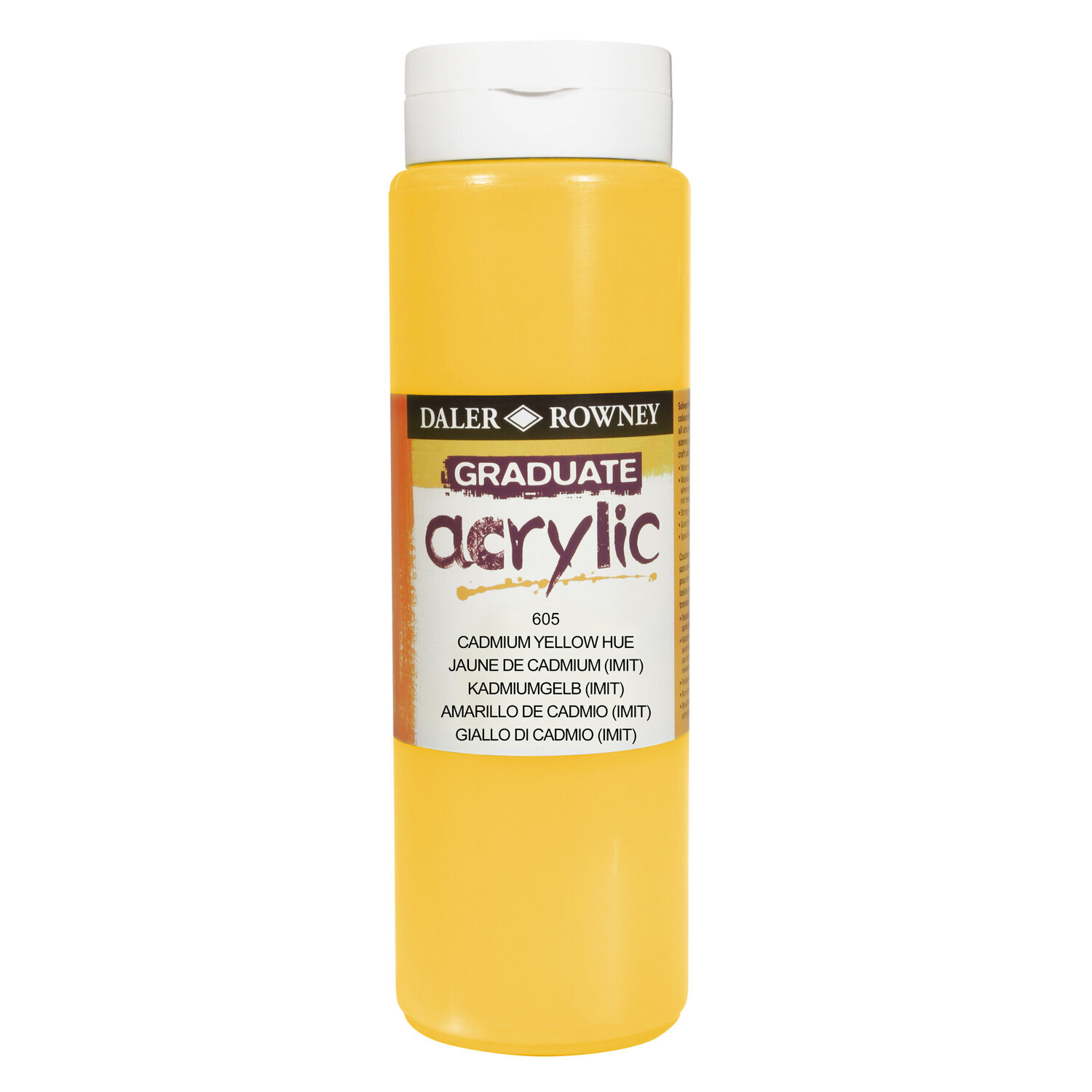 NEU GRADUATE Acrylfarbe 500 ml, Kadmiumgelb (imit.)