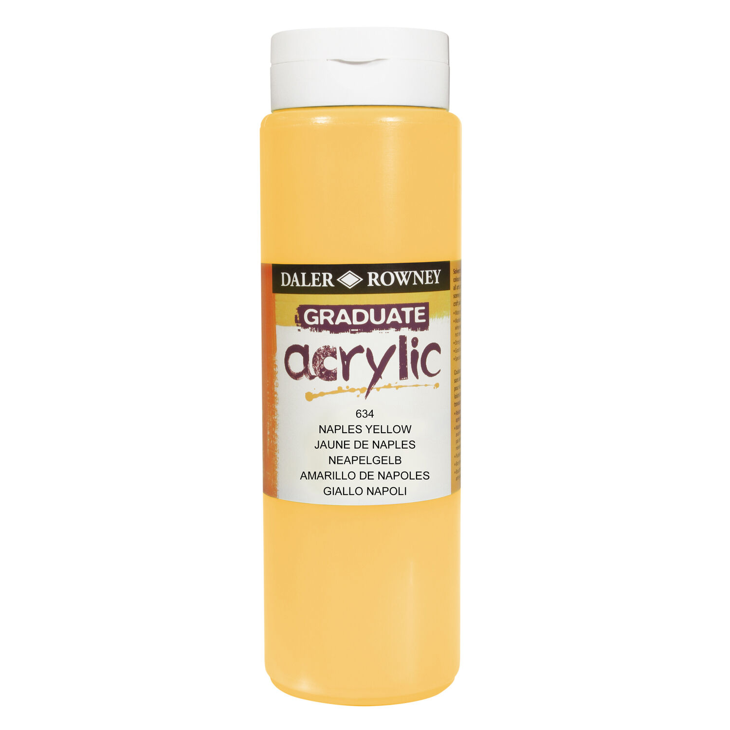 NEU GRADUATE Acrylfarbe 500 ml, Neapelgelb