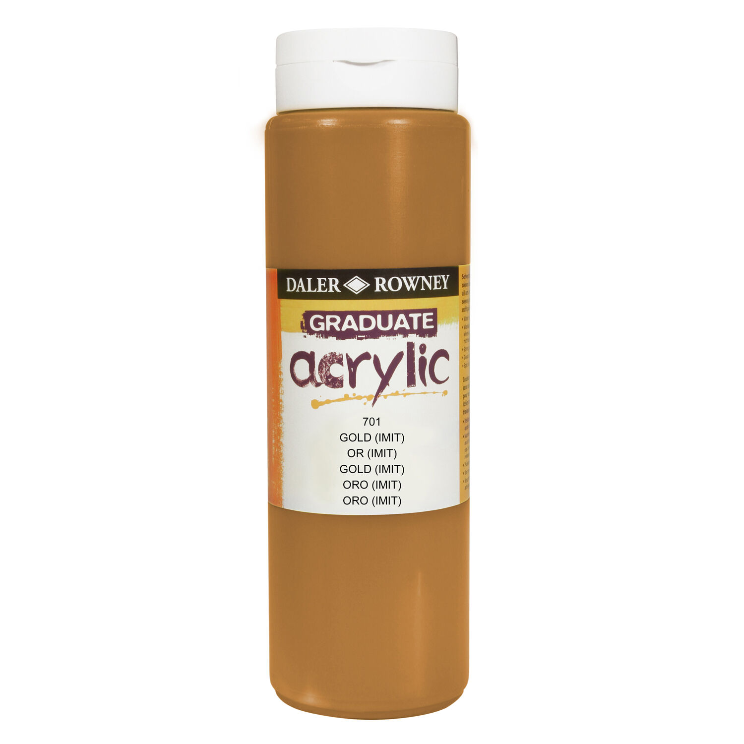 NEU GRADUATE Acrylfarbe 500 ml, Gold (imit.)