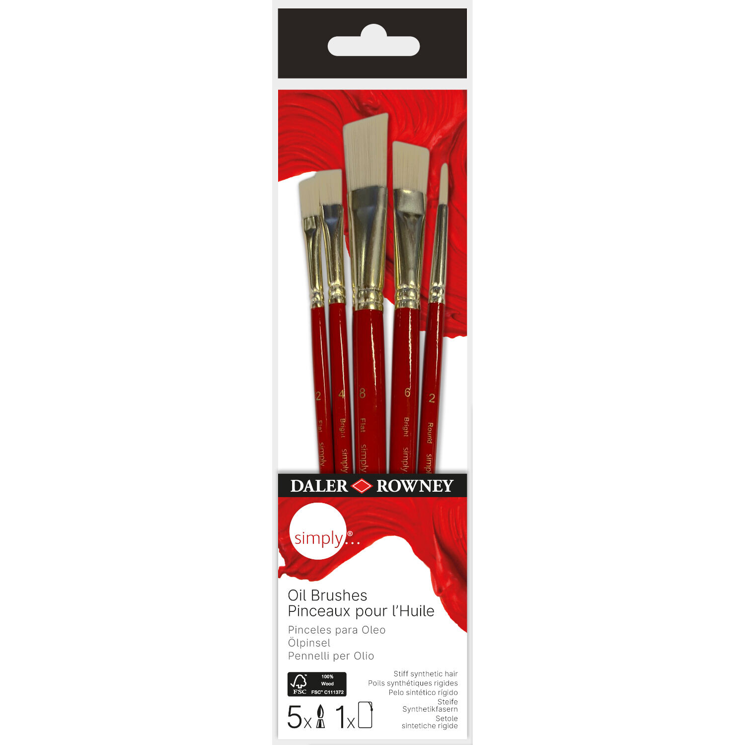 NEU Simply lmalpinsel Set mit 5 Pinseln